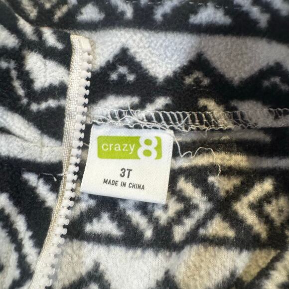 Crazy 8 Toddler Girl 3T Black & White Design Pullover Sweater - Picture 4 of 5